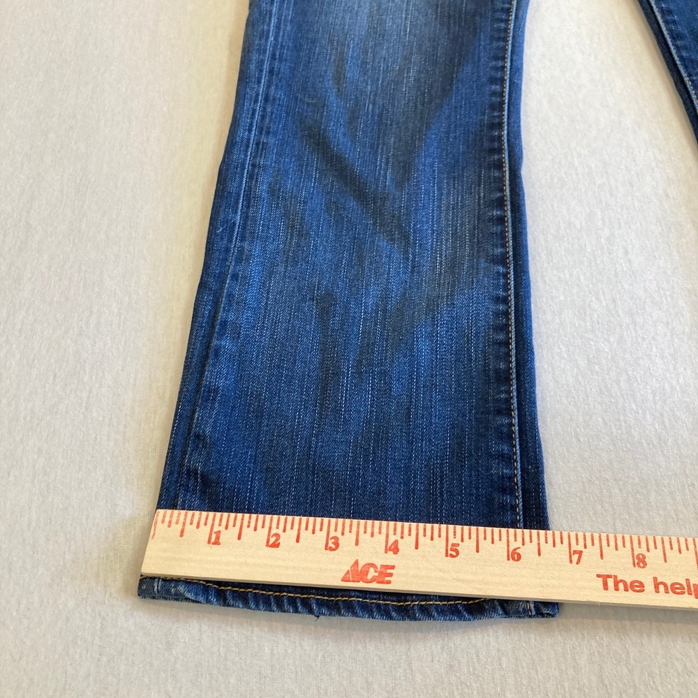 American Eagle Artist Crop Jeans Womens 6 Dark Wash Super Stretch 23 Inseam - Picture 10 of 15